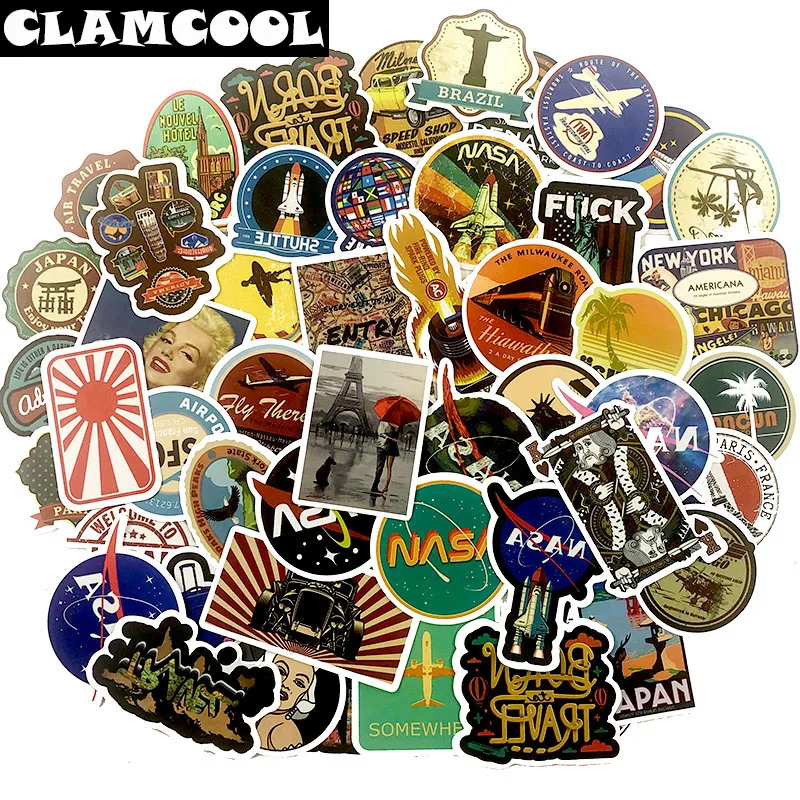 50Pcs Euramerican Popular Style Travel Series Graffiti Sticker For Refrigerator Motorcycle Skateboard Bicycle Guitar Car Laptop
50Pcs Euramerican Popular Style Travel Series Graffiti Sticker For Refrigerator Motorcycle Skateboard Bicycle Guitar Car Laptop