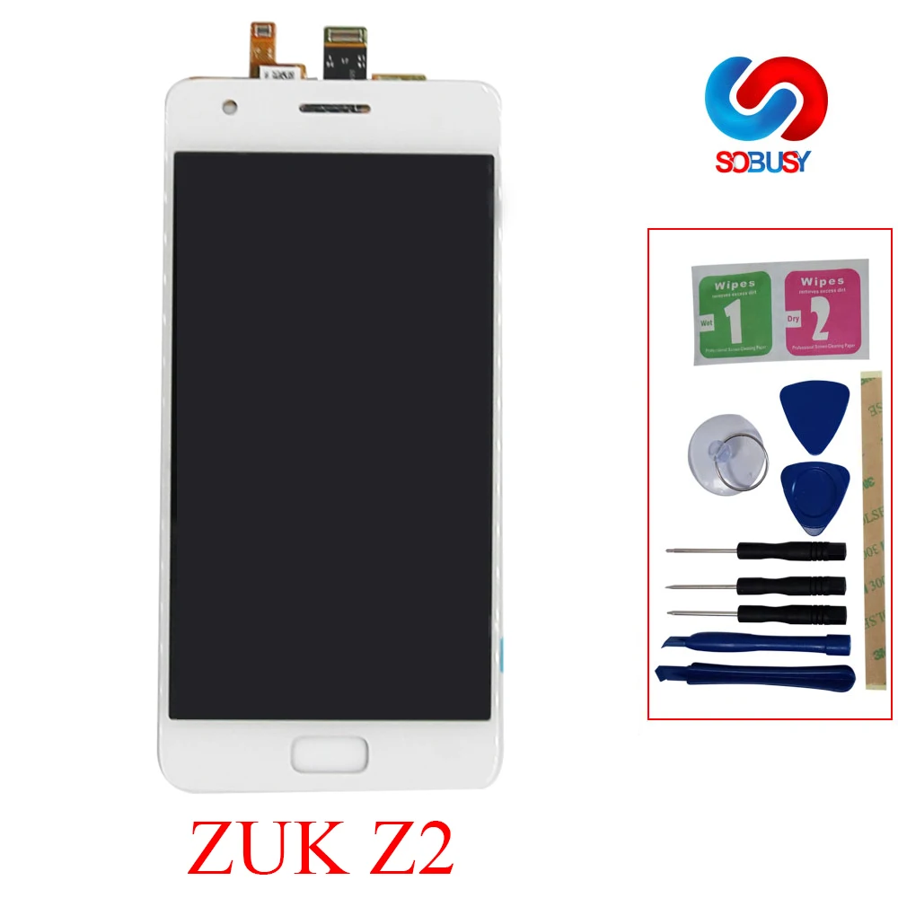 ЖК дисплей для Lenovo ZUK Z2 LCD сенсорный экран телефона дигитайзер сборка с рамкой