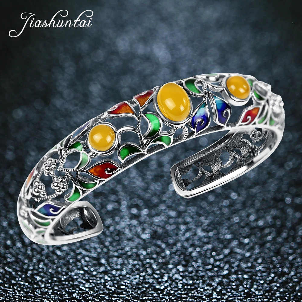 JIASHUNTAI Retro 925 Sterling Silver Bangles For Women Vintage Silver Jewelry Female Handmade Opening
JIASHUNTAI Retro 925 Sterling Silver Bangles For Women Vintage Silver Jewelry Female Handmade Opening