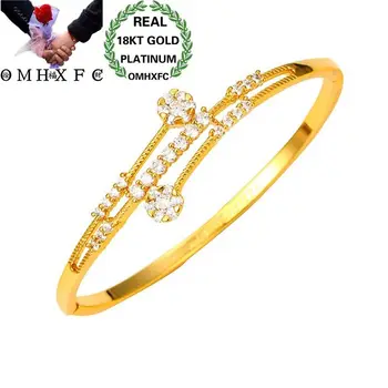 OMHXFC Wholesale European Fashion Woman Girl Party Birthday Wedding Gift Vintage Flower Zircon 18KT Gold Bracelet Bangle ES137
OMHXFC Wholesale European Fashion Woman Girl Party Birthday Wedding Gift Vintage Flower Zircon 18KT Gold Bracelet Bangle ES137
