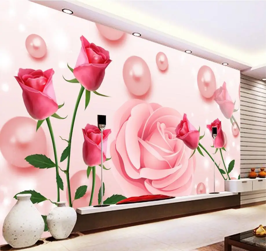 Custom warm rose 3d wall murals wallpaper high quality modern 3d murals wallpaper TV backdrop decorative wall
Custom warm rose 3d wall murals wallpaper high quality modern 3d murals wallpaper TV backdrop decorative wall