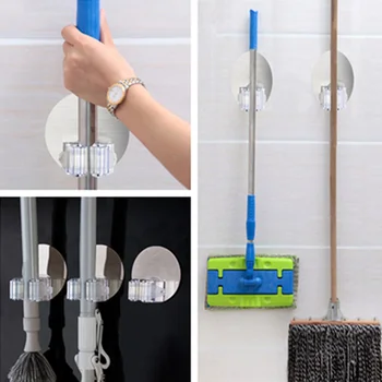 Wall Mounted Type Mop Broom Holder Hanger Home Kitchen Powerful Sucker Clip Bathroom Storage Organizer Rack Household Space Save
Wall Mounted Type Mop Broom Holder Hanger Home Kitchen Powerful Sucker Clip Bathroom Storage Organizer Rack Household Space Save
