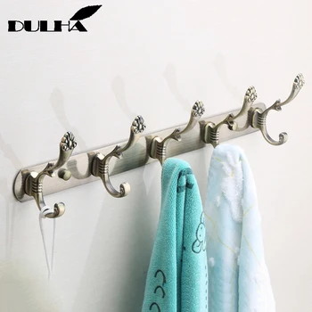 Luxury Bathroom wall Robe 5 Hooks Decorative Metal Brass Antique Hook For Towel Coat Clothes Hanging Storage Rack Home Organizer
Luxury Bathroom wall Robe 5 Hooks Decorative Metal Brass Antique Hook For Towel Coat Clothes Hanging Storage Rack Home Organizer