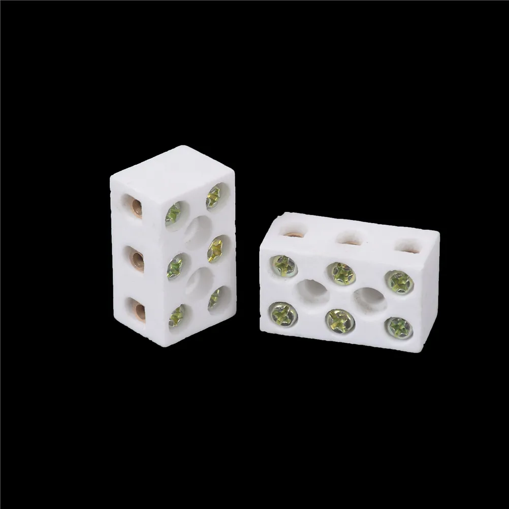 New Arrival 2 Pcs Block 15A 3 Way 6 Hole Connector Porcelain Ceramic Terminal Blocks Ceramic Terminal High Quality
New Arrival 2 Pcs Block 15A 3 Way 6 Hole Connector Porcelain Ceramic Terminal Blocks Ceramic Terminal High Quality