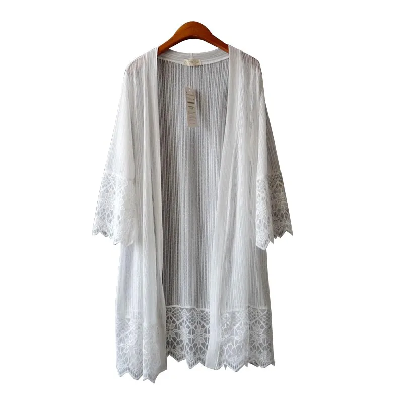 LT5084 Summer Fashion Loose Design Beach Lace Cardigan Ladies Pure Color middle-length Sunscreen Cardigans Tops
LT5084 Summer Fashion Loose Design Beach Lace Cardigan Ladies Pure Color middle-length Sunscreen Cardigans Tops