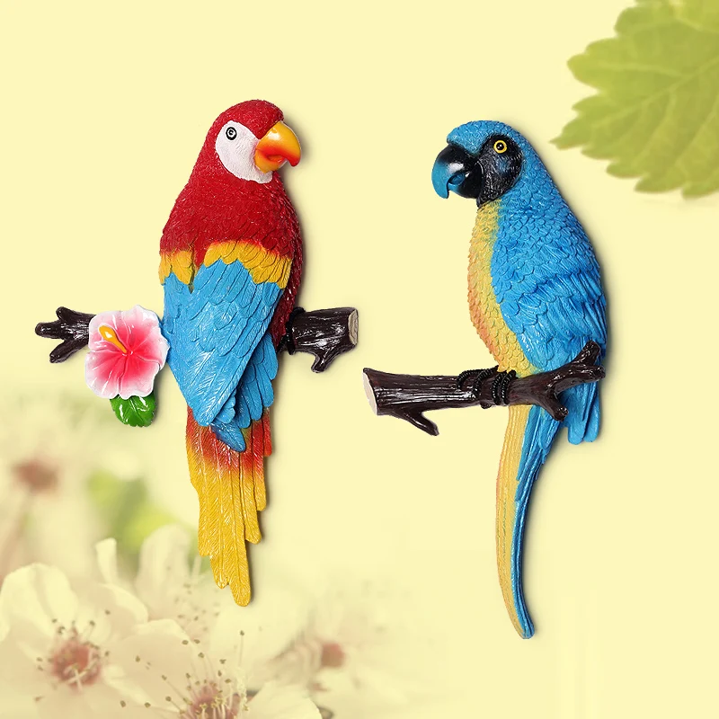 Stereo parrot ornament creative Mediterranean Home hanging living room background European ornament resin
Stereo parrot ornament creative Mediterranean Home hanging living room background European ornament resin