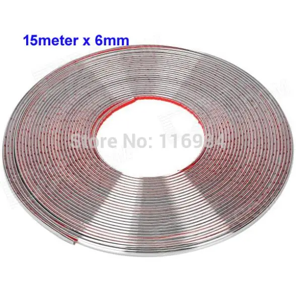 15Meter x 6mm Chrome Trim Strip Car Interior Door Molding Dec Universal Adhesive Sticker
15Meter x 6mm Chrome Trim Strip Car Interior Door Molding Dec Universal Adhesive Sticker