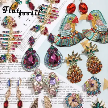 Flatfoosie Colorful Glass Crystal Drop Dangle Earrings For Women Bohemian Statement 2019 Trendy luxury Pendant Earrings Jewelry
Flatfoosie Colorful Glass Crystal Drop Dangle Earrings For Women Bohemian Statement 2019 Trendy luxury Pendant Earrings Jewelry