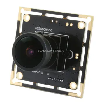 Auto exposure AEC 170 degree fisheye Lens wide angle 5MP 2592X1944 MJPEG 1/2.5inch Aptina MI5100 CMOS USB CCTV Camera Module
Auto exposure AEC 170 degree fisheye Lens wide angle 5MP 2592X1944 MJPEG 1/2.5inch Aptina MI5100 CMOS USB CCTV Camera Module
