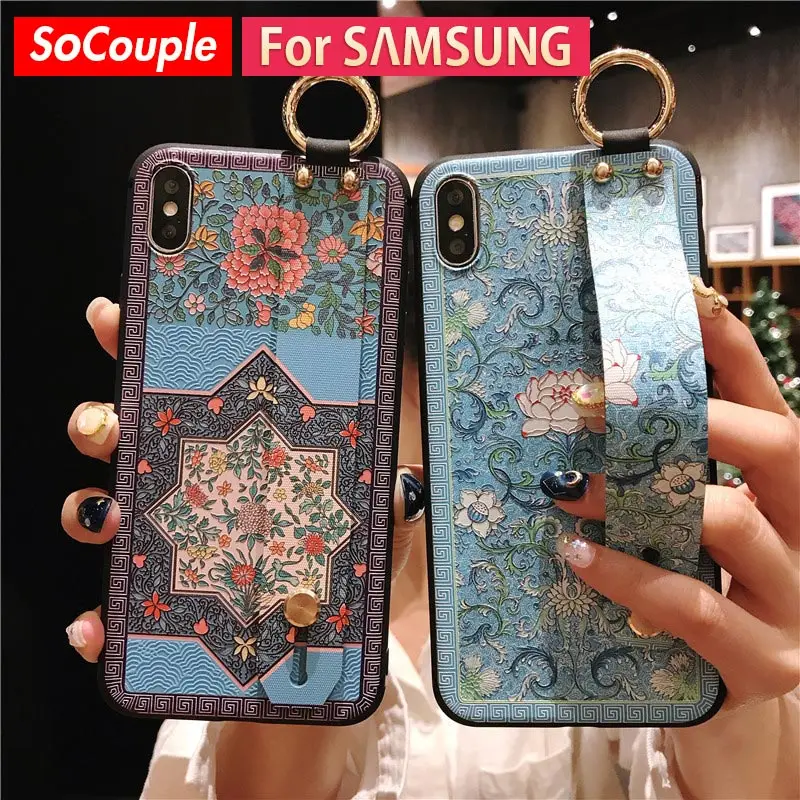 SoCouple For Samsung Galaxy S8 S9 S10 plus S10e Note 8 Note 9 Case Soft TPU Silicone Wrist Strap Phone Case Finger Ring Cover
SoCouple For Samsung Galaxy S8 S9 S10 plus S10e Note 8 Note 9 Case Soft TPU Silicone Wrist Strap Phone Case Finger Ring Cover