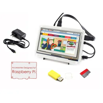 Micro PC Raspberry Pi Accessory F =RPi 7inch HDMI LCD Capacitive Touch Screen + Bicolor Case+ 16GB Micro SD card + Power Adapter
Micro PC Raspberry Pi Accessory F =RPi 7inch HDMI LCD Capacitive Touch Screen + Bicolor Case+ 16GB Micro SD card + Power Adapter