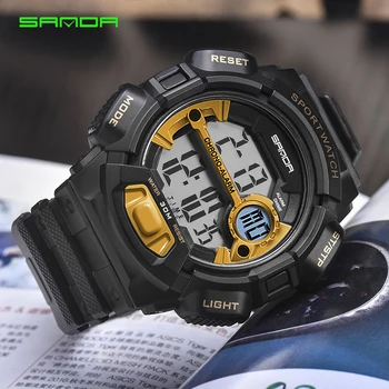 SANDA 2018 New Military Sport Watch Men Alarm 30M Waterproof Watches LED Back Light Digital Wristwatches Relogio Masculino 3819
SANDA 2018 New Military Sport Watch Men Alarm 30M Waterproof Watches LED Back Light Digital Wristwatches Relogio Masculino 3819
