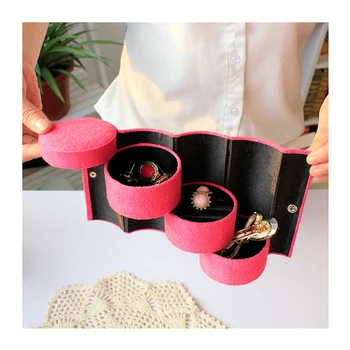 RSCHEF Flannel cylinder three-tier storage box retro jewelry box portable jewelry box random color
RSCHEF Flannel cylinder three-tier storage box retro jewelry box portable jewelry box random color