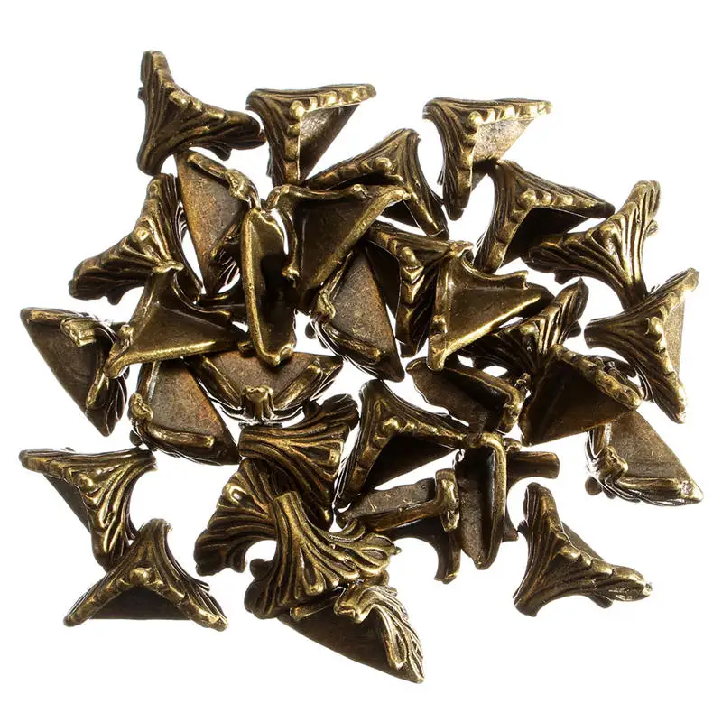 30PCs Box Corner Foot Protector Desk Box Edge Antique Bronze Pattern Carved 19mm x 11mm
30PCs Box Corner Foot Protector Desk Box Edge Antique Bronze Pattern Carved 19mm x 11mm