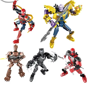 5 Types Revenger Spider-man Grutter Style Building Blocks Enlighten Toys for Children Compatible Legoing DIY Bricks for Children
5 Types Revenger Spider-man Grutter Style Building Blocks Enlighten Toys for Children Compatible Legoing DIY Bricks for Children