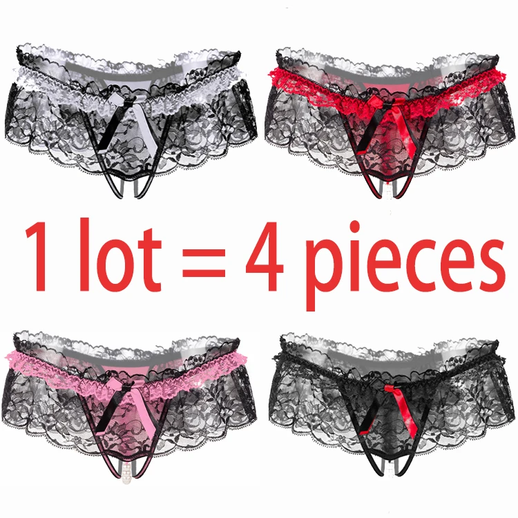 4Pcs Underwear Lace Sexy Opening File Temptation T-shirt Pearl Massage Low-waist Hot Transparent Transparent T Pants T-back
4Pcs Underwear Lace Sexy Opening File Temptation T-shirt Pearl Massage Low-waist Hot Transparent Transparent T Pants T-back