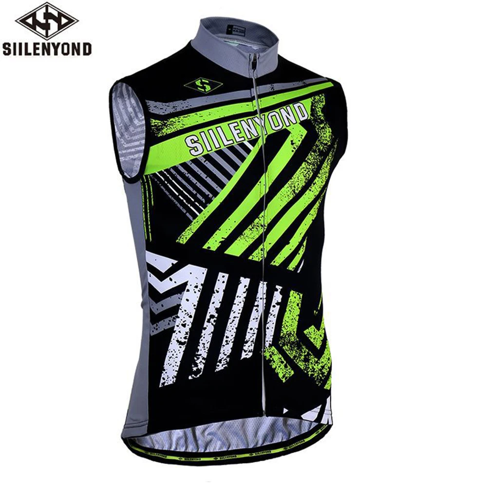 SIILENYOND 2018 Men Cycling Jersey Sleeveless Summer Windproof Waistcoat MTB Bike Sport Wear Road Bicycle Clothing Tops
SIILENYOND 2018 Men Cycling Jersey Sleeveless Summer Windproof Waistcoat MTB Bike Sport Wear Road Bicycle Clothing Tops