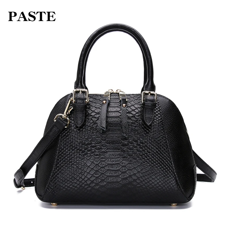 2018 PASTE Autumn Brand Designer Handbags Lady Shell Bags Natural Leather Python Pattern Women Shoulder Bag Retro Messenger Bag
2018 PASTE Autumn Brand Designer Handbags Lady Shell Bags Natural Leather Python Pattern Women Shoulder Bag Retro Messenger Bag