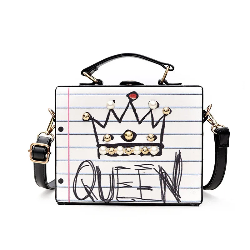 Bag for Women 2019 New arrival fashion letter diamonds pearl rivet box shape casual female handbag ladies crossbody bag
Bag for Women 2019 New arrival fashion letter diamonds pearl rivet box shape casual female handbag ladies crossbody bag