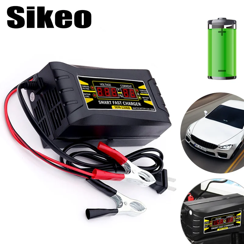 Full Automatic Car Battery Charger 110V/220V To 12V 6A Smart Fast Power Charging Suitable For Car Motorcycle With EU/US Plug
Full Automatic Car Battery Charger 110V/220V To 12V 6A Smart Fast Power Charging Suitable For Car Motorcycle With EU/US Plug