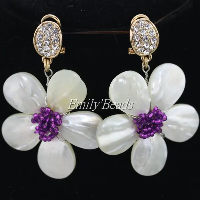 2016 New Shell Flower Earrings For Woman Handmade Indian Bridal Earrings DIY Jewelry Christmas Gift Free Shipping AIJ610
2016 New Shell Flower Earrings For Woman Handmade Indian Bridal Earrings DIY Jewelry Christmas Gift Free Shipping AIJ610