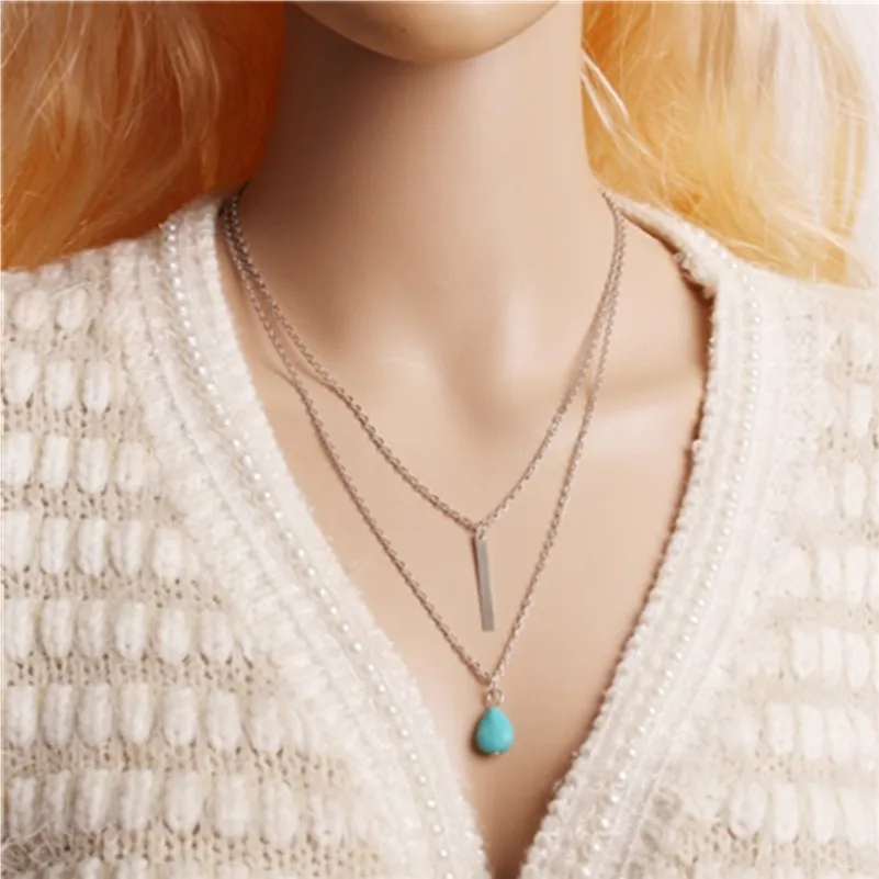 Fashion Necklace Pendant Double Layer Women's Long Chain Necklace Drop Jewelry Bijoux Necklaces Bohemia Summer Beach Chain x29
Fashion Necklace Pendant Double Layer Women's Long Chain Necklace Drop Jewelry Bijoux Necklaces Bohemia Summer Beach Chain x29