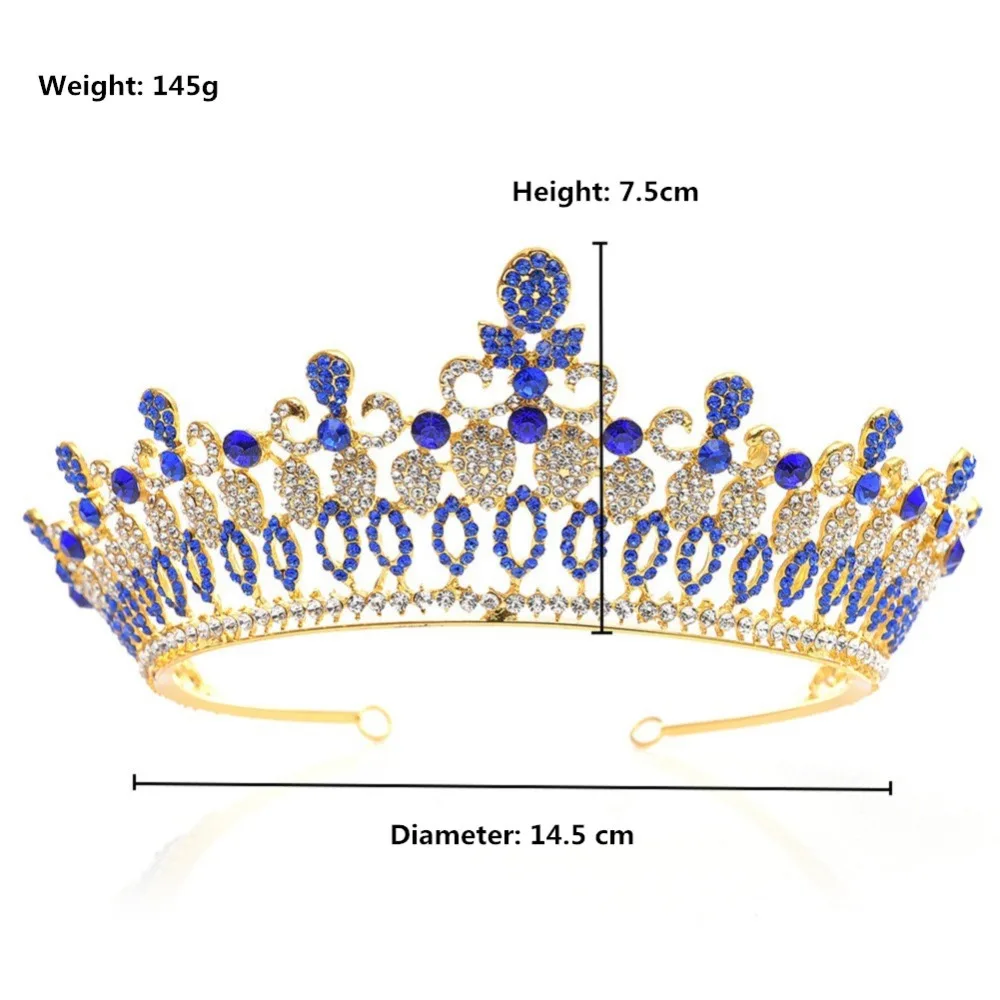 JaneVini 2019 New Style Princess Tiara Gold Silver Crystal Bridal Hair Jewelry Wedding Tiaras Crowns for Brides Blue Accessories
JaneVini 2019 New Style Princess Tiara Gold Silver Crystal Bridal Hair Jewelry Wedding Tiaras Crowns for Brides Blue Accessories