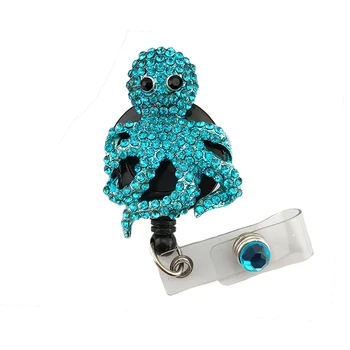 20pcs New Design High Quality Blue Rhinestone Octopus Animal Retractable ID Card Blingbling Badge Reels with Clips 
20pcs New Design High Quality Blue Rhinestone Octopus Animal Retractable ID Card Blingbling Badge Reels with Clips