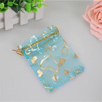 Wholesale 100pcs/lot 7*9cm Gold Heart Drawstring Jewelry Pouches Christmas Packaging Small Organza Gift Bags
Wholesale 100pcs/lot 7*9cm Gold Heart Drawstring Jewelry Pouches Christmas Packaging Small Organza Gift Bags