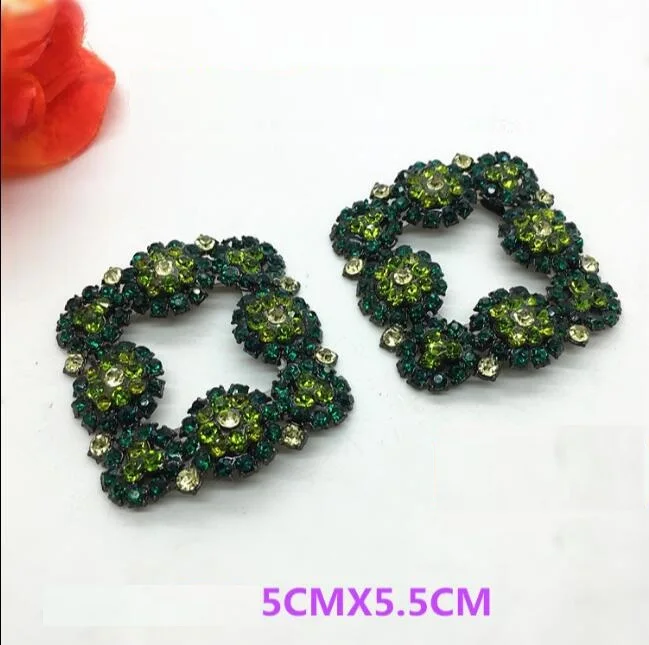 1 pair of high-grade square diamond shining color green shoes of flower shoe buckle shoes accessories
1 pair of high-grade square diamond shining color green shoes of flower shoe buckle shoes accessories