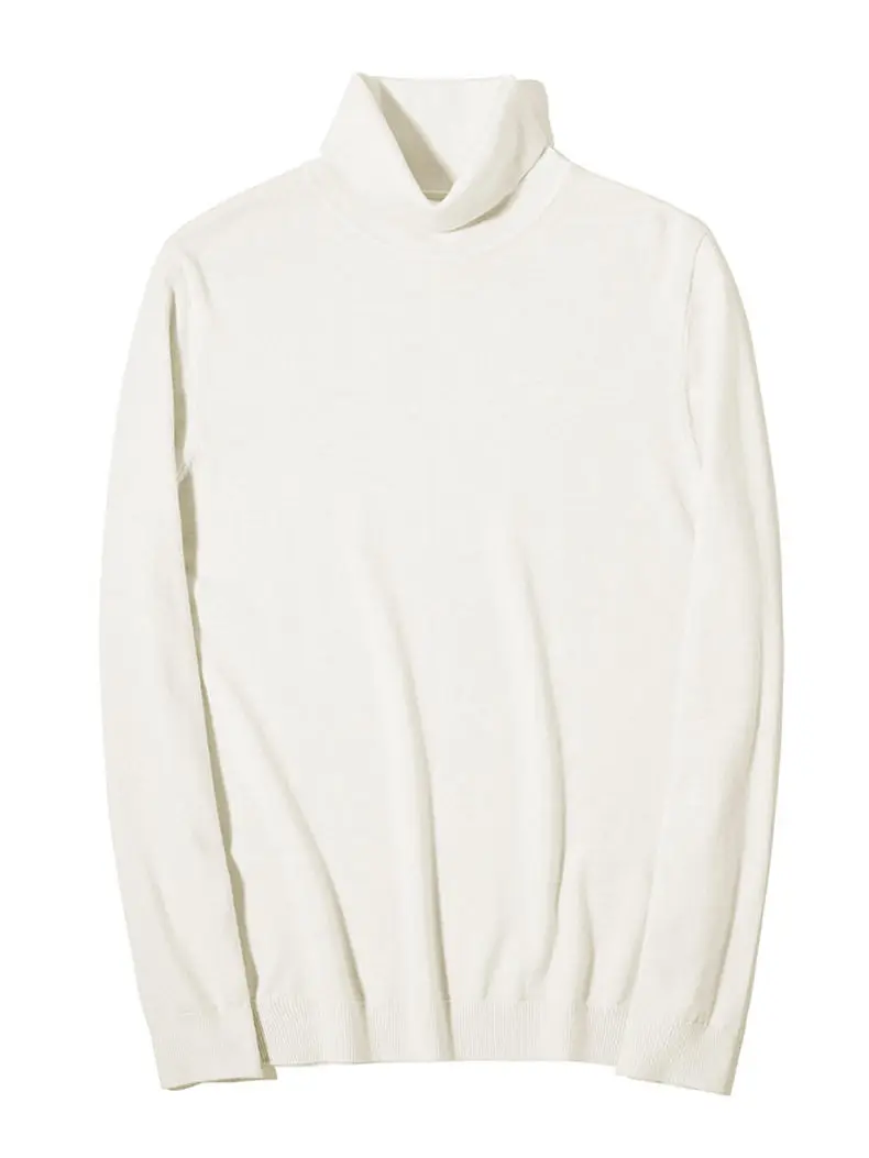 Brand MuLS Turtleneck Sweater Men Pullovers Spring Winter Thick High-Neck Male Sweater Jumpers Cotton Fleece Man knitwear Autumn 12