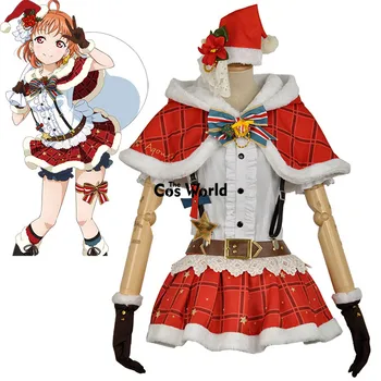 Love Live Sunshine Aqours Takami Chika XMAS Christmas Shirt Dress Cloak Uniform Outfit Anime Cosplay Costumes
Love Live Sunshine Aqours Takami Chika XMAS Christmas Shirt Dress Cloak Uniform Outfit Anime Cosplay Costumes