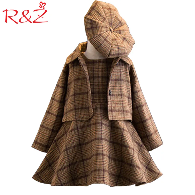 R&Z Girls Clothing Sets 2019 Autumn and Winter Single-breasted O-Neck Jacket+Pure Color Dress+Hat 3PCS Children's Clothes Suits
R&Z Girls Clothing Sets 2019 Autumn and Winter Single-breasted O-Neck Jacket+Pure Color Dress+Hat 3PCS Children's Clothes Suits