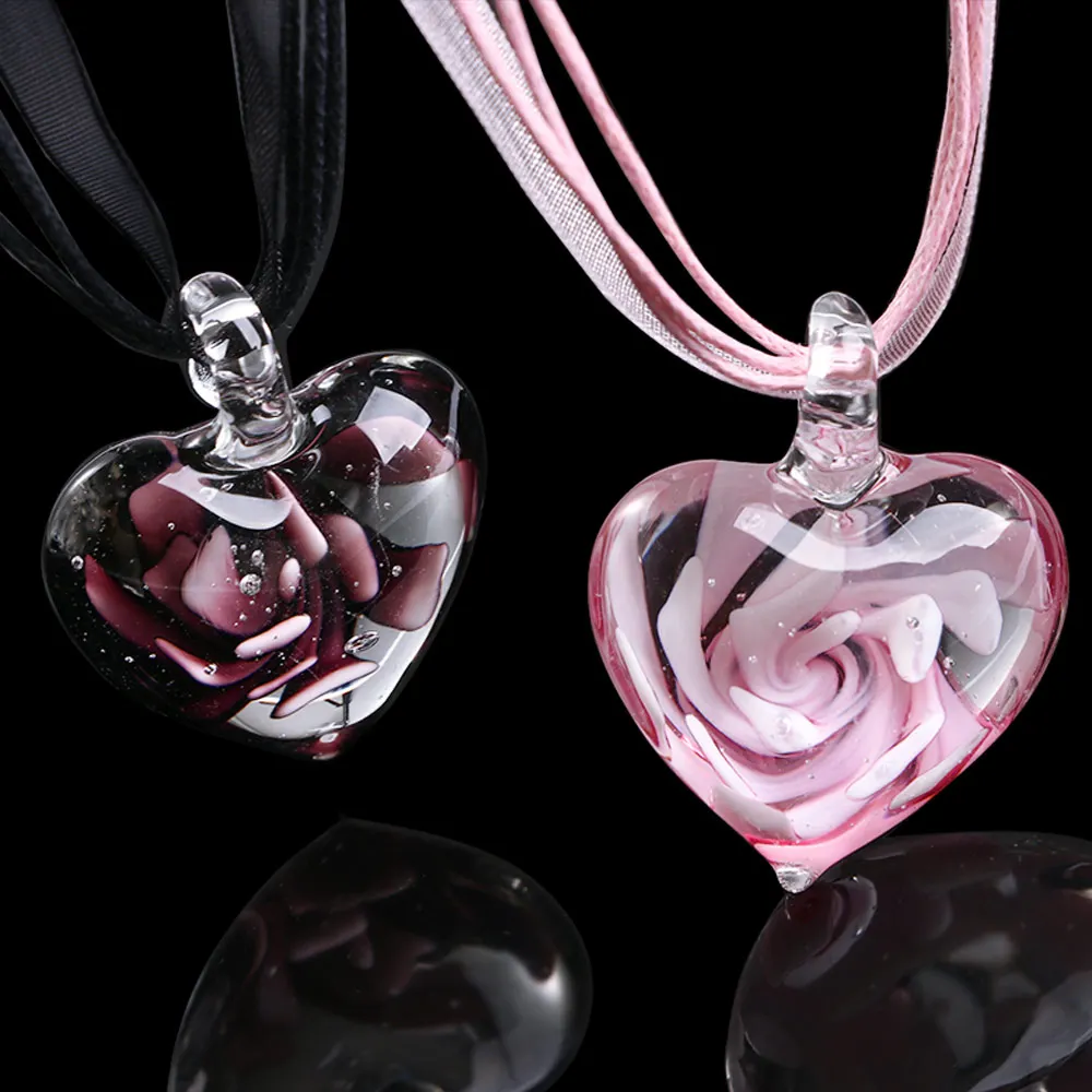 Creative Delicate Murano Glass Flower Necklace Women Romantic Heart Pendant Chain Choker Necklace Girls Jewelry Gift
Creative Delicate Murano Glass Flower Necklace Women Romantic Heart Pendant Chain Choker Necklace Girls Jewelry Gift