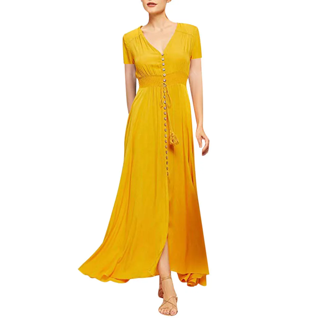 Long dress women summer 2019 Button Up summer clothes for women Split Floral Print Flowy sundress female sukienka vestidos#G6
Long dress women summer 2019 Button Up summer clothes for women Split Floral Print Flowy sundress female sukienka vestidos#G6
