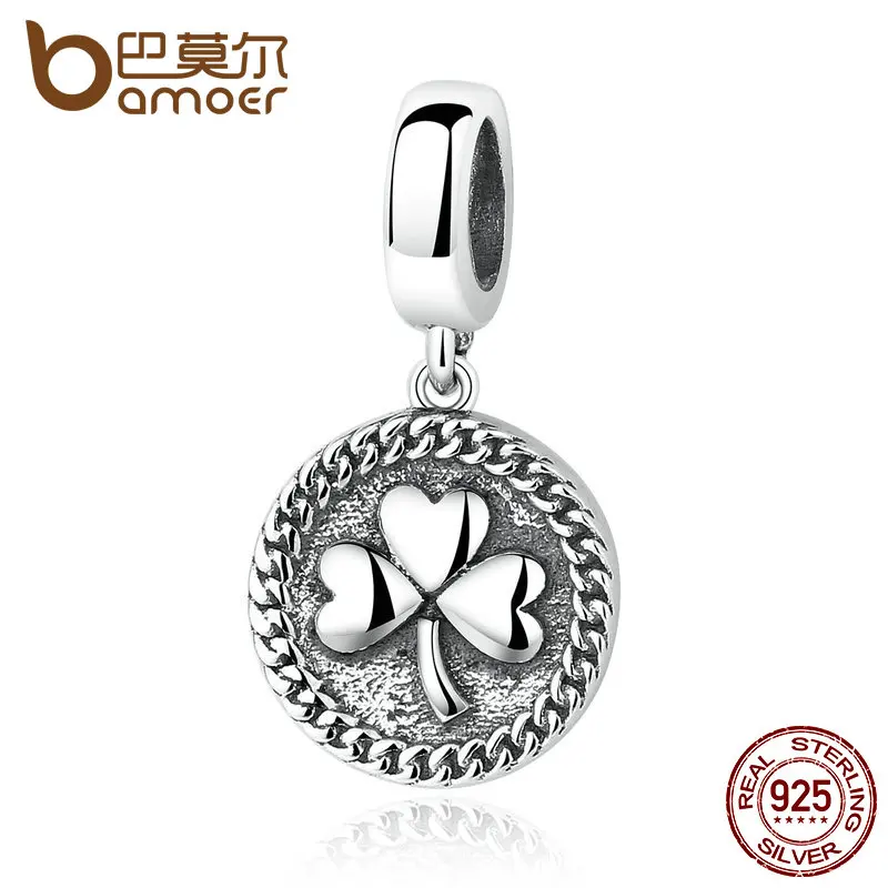BAMOER Vintage 100% 925 Sterling Silver Clover Round Shaped Pendant fit DIY Beads & Jewelry Makings Accessories SCC039
BAMOER Vintage 100% 925 Sterling Silver Clover Round Shaped Pendant fit DIY Beads & Jewelry Makings Accessories SCC039