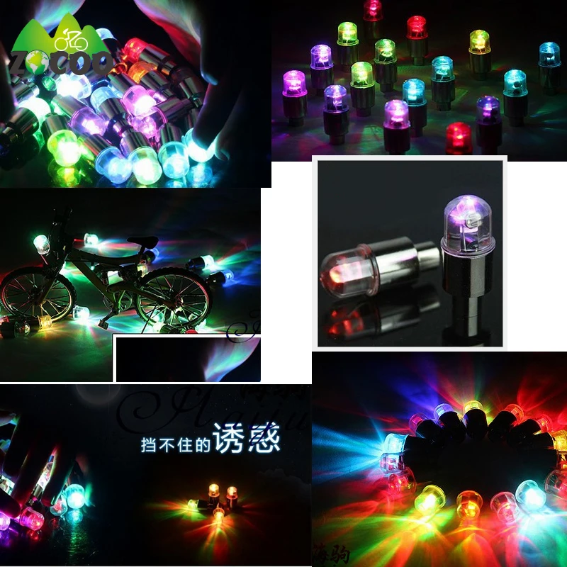 Zocoo 7 colours set bike light mountain road bike bicycle lights LEDS Tyre Tire Valve Caps Wheel spokes LED Light 
Zocoo 7 colours set bike light mountain road bike bicycle lights LEDS Tyre Tire Valve Caps Wheel spokes LED Light