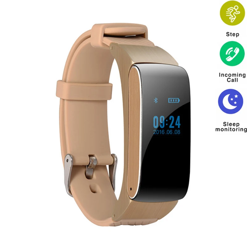 

DF22 Smart Band Bluetooth Talkband Bracelet Sound Headset Call SMS Reminder Wristband Pedometer Active Fitness Tracker Smartband