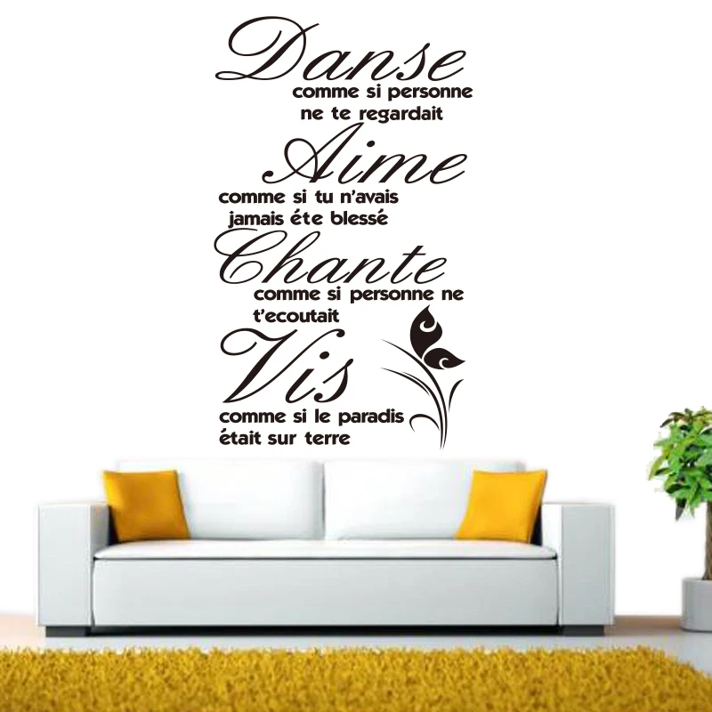 French quotes Aimeta vie removable vinyl wall stickers home decor wall decals art wallpaper poster house decoration DD0245
French quotes Aimeta vie removable vinyl wall stickers home decor wall decals art wallpaper poster house decoration DD0245