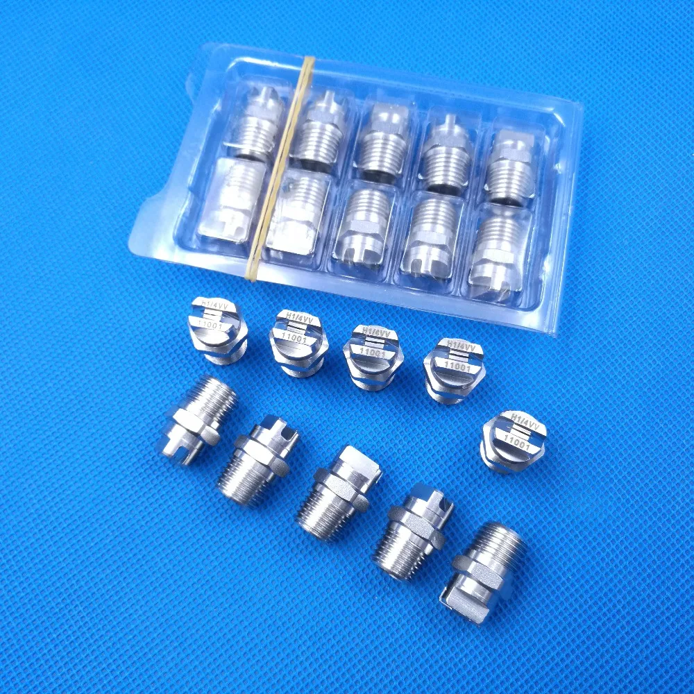 ( Total 19PCS ) 1/4" HVV Fan Nozzle, Spray Nozzle. 1504*10 pcs.4003*1pc.2503*1pc.2504*1pc.1505*5pcs
( Total 19PCS ) 1/4" HVV Fan Nozzle, Spray Nozzle. 1504*10 pcs.4003*1pc.2503*1pc.2504*1pc.1505*5pcs