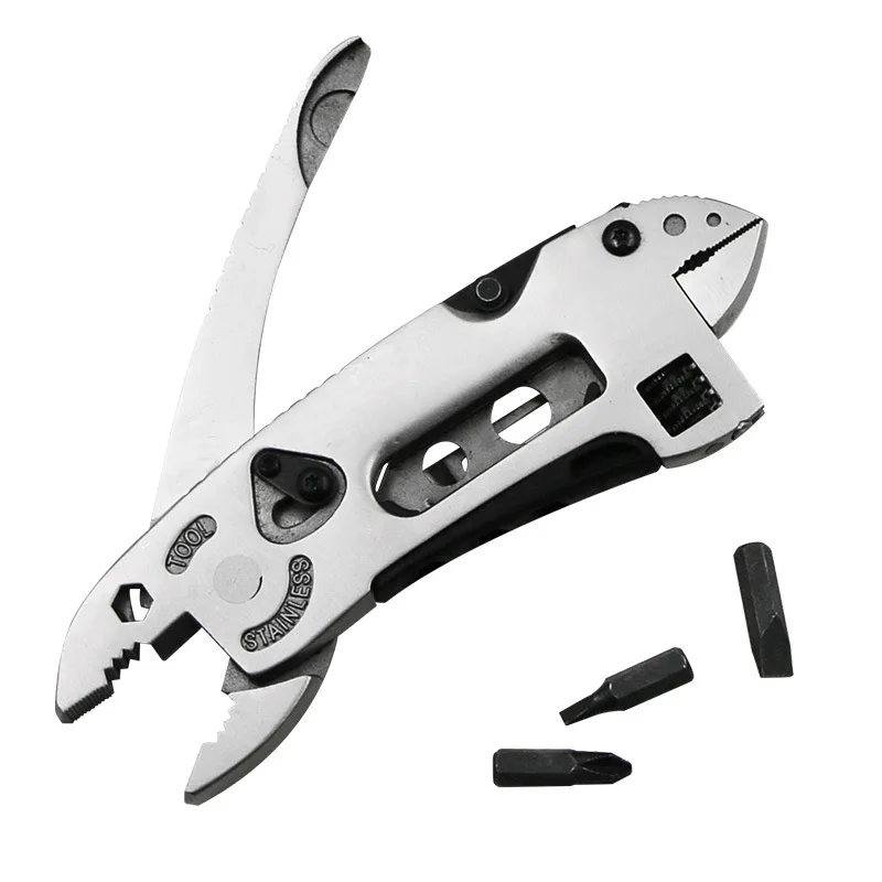 Emergency EDC Tool portable outside stainless wrench tool Combination Multi-functional Knife-pliers Double-ended Movable Spanner
Emergency EDC Tool portable outside stainless wrench tool Combination Multi-functional Knife-pliers Double-ended Movable Spanner