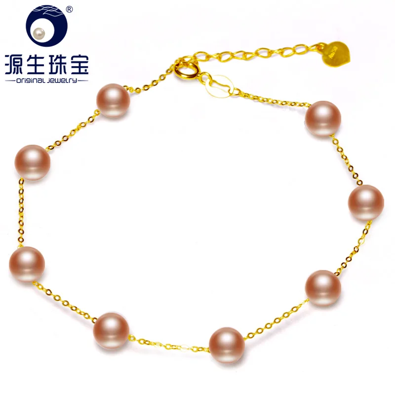 YS 18K Solid Gold 5-6mm Pink Chinese Freshwater Pearl Bracelet Fine Jewelry For Women
YS 18K Solid Gold 5-6mm Pink Chinese Freshwater Pearl Bracelet Fine Jewelry For Women