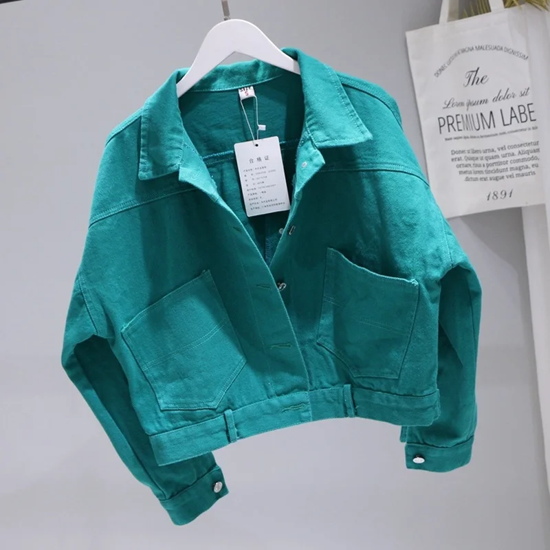Korean Women's Denim Jacket Short Red Jeans Coat Spring Autumn Oversized Jean Jacket 2019 Womens Jackets Chaqueta Mujer KJ2353
Korean Women's Denim Jacket Short Red Jeans Coat Spring Autumn Oversized Jean Jacket 2019 Womens Jackets Chaqueta Mujer KJ2353