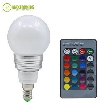 2016 New arrival 10x E14 LED RGB 3W 16 Colors Globe Light Lamp Bulb+24 Key IR Remote Controller
2016 New arrival 10x E14 LED RGB 3W 16 Colors Globe Light Lamp Bulb+24 Key IR Remote Controller