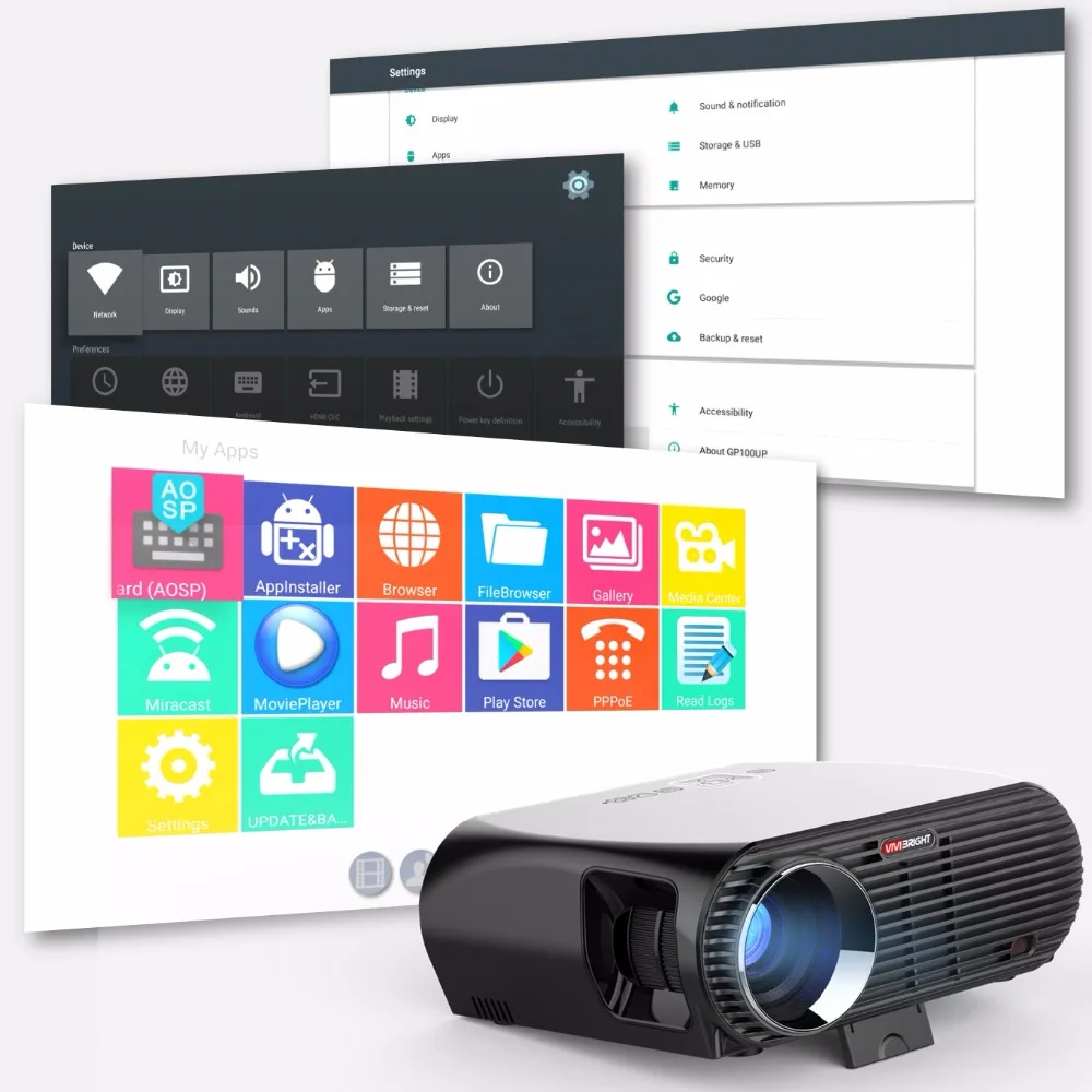 GP100UP,android6.01 wifi projector_vivibright (3)