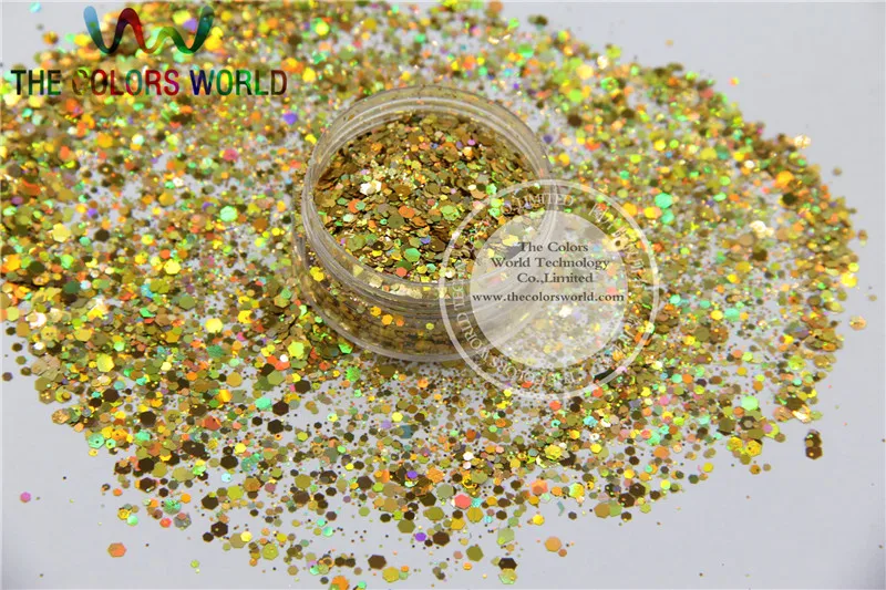 H21514-145 Holographic Gold Color Mix Size Glitter Hex Spangles for Nail Polish Acrylic,DIY supplies1pack=50g
H21514-145 Holographic Gold Color Mix Size Glitter Hex Spangles for Nail Polish Acrylic,DIY supplies1pack=50g
