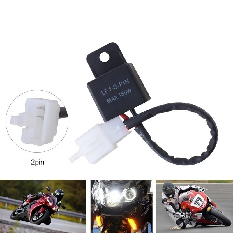 12V 2Pin Universal Motorcycle Switch Electronic LED Flasher Relay Turn Light Flasher Relay Turn Signal Rate Control Blinkrelais
12V 2Pin Universal Motorcycle Switch Electronic LED Flasher Relay Turn Light Flasher Relay Turn Signal Rate Control Blinkrelais