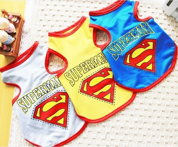 Cheap Pet Dog Cat Superman Mesh Vest Puppy Summer Clothes T Shirt Top Apparel Costume free shipping
Cheap Pet Dog Cat Superman Mesh Vest Puppy Summer Clothes T Shirt Top Apparel Costume free shipping