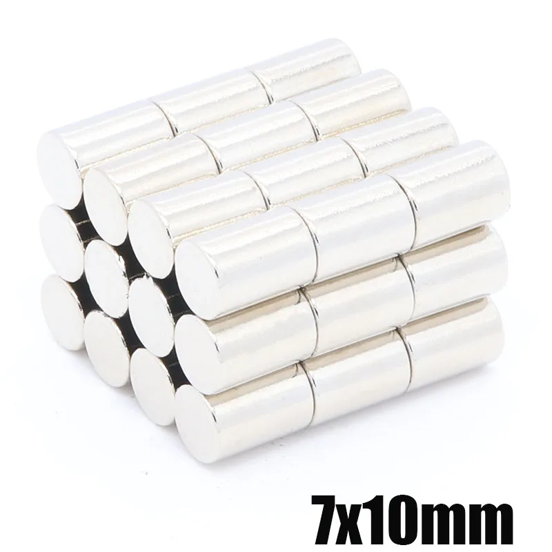 10Pcs 7x10 mm Super Strong Round Disc De Imanes 7mm x 10mm Rare Earth Neodymium permanent magnet powerful Magnetic Materials
10Pcs 7x10 mm Super Strong Round Disc De Imanes 7mm x 10mm Rare Earth Neodymium permanent magnet powerful Magnetic Materials