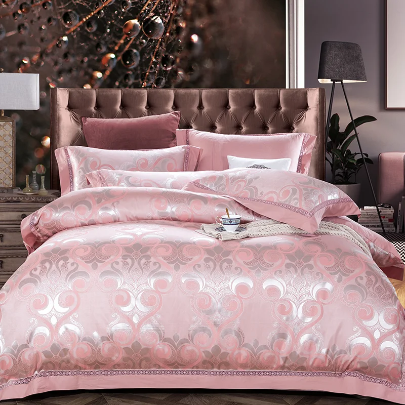New Design Luxury Silk Cotton Jacquard Bedding Set Hollow Duvet cover set Bedsheet Pillowcases bed linen Queen King size 4pcs
New Design Luxury Silk Cotton Jacquard Bedding Set Hollow Duvet cover set Bedsheet Pillowcases bed linen Queen King size 4pcs